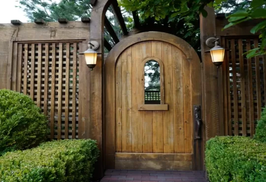 wooden garden gates